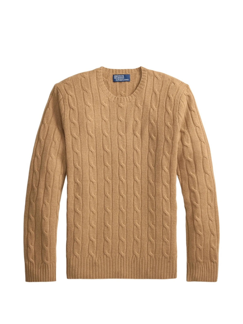 Polo by Ralph Lauren Men's Cable Cashmere Sweater - Camel Tan